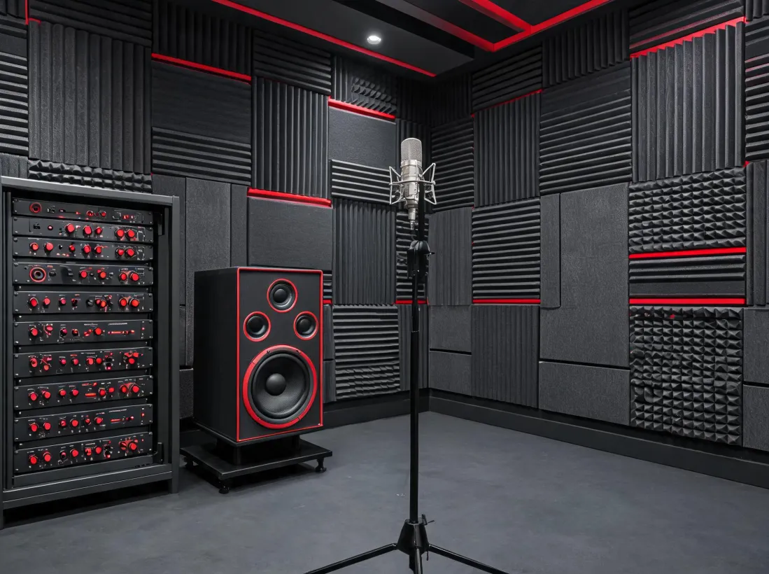 Professional loudspeaker engineering and listening room