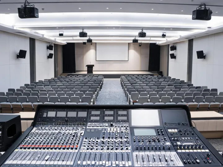 Corporate conference audio control