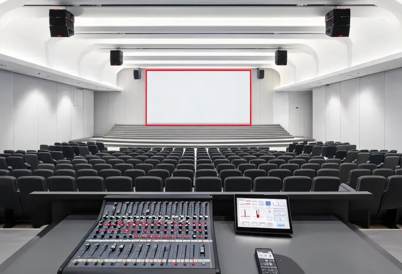 Corporate auditorium audio system